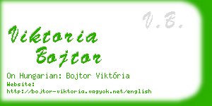 viktoria bojtor business card